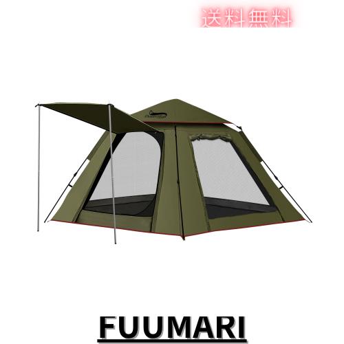 【新品】テント ワンタッチ 3-4人用　4000mm耐水圧 楽天市場】DesertFox テント ワンタッチ 3-4人用 4000mm耐水圧