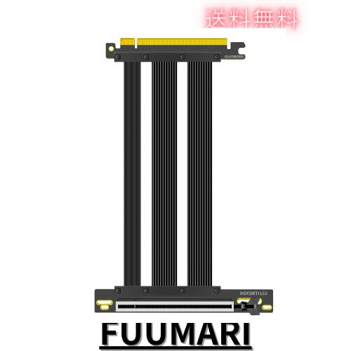 GLOTRENDS PCIe 5.0 X16 Riser Cable for PCIe 5.0/4.0 GPUs, Such as GeForce RTX 50/RTX 40 Series and AMD Radeon RX9000/RX7000 Seri