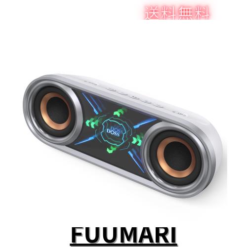 DOSS SoundBox Pro+ P400 Bluetoothスピーカー 50W 重低音 ワイヤレス ポータブル 小型 ブルートゥース スピーカー【26時間再生/ワイヤレ
