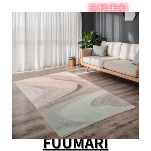 Calore カーペット ラグ ラグマート 絨毯 北欧 模造カシミヤ 防ダニ 抗菌 防臭 滑り止め 幾何学模様 耐久性 長方形 ホットカーペット 冷