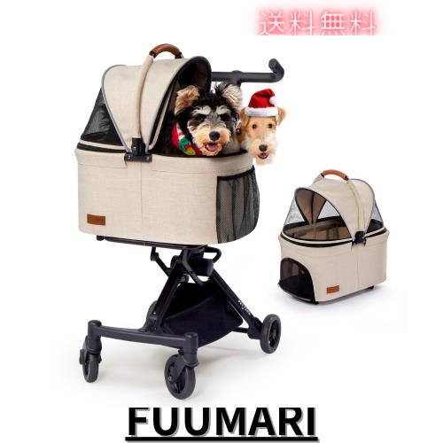 Angelpet ペットカート 分離型 猫 犬用 バギー いぬ用 4輪 前輪360