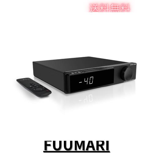 SMSL PA40 D級パワーアンプ、被動スピーカー用 165W ステレオアンプ、MA5332チップ/EQ/低音と高音のコントロール/ビルトイン電源供給