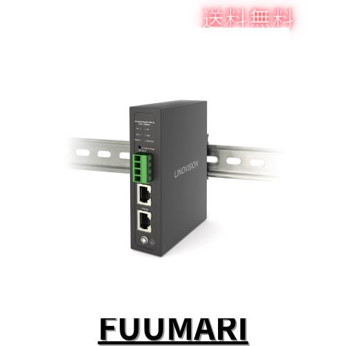 LINOVISION 産業用ギガビット 90W POE++ スプリッター、IEEE802.3bt PoE および DC 5/9/12/24V 出力、DIN レール取り付け、PTZ カメラ、の通販は