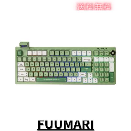 EPOMAKER RT100ワイヤレスメカニカルキーボード ディスプレイスクリーンとボリュームノブ ガスケットゲーミングキーボード ホットスワッ