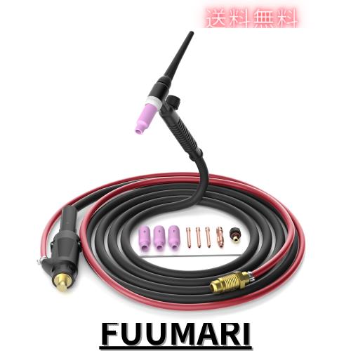 MIGVAN Lift TIGトーチ 4M 空冷式TIG溶接トーチ 150A 半自動溶接機用トーチコード WP-17FV リフト TIG溶接用 M-140/M-180に対応