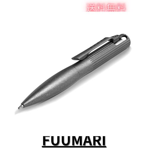 TIMULTI チタン ボールペン ボルトアクション 格納式 メタリックペン 短い 高級 ボールペン 詰め替えポケットペン 毎日の持ち運びに (チ