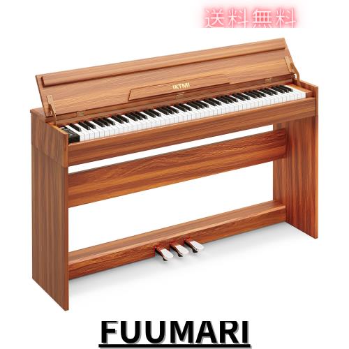 IKTMI 木製 電子ピアノ 88鍵盤 ピアノ 88鍵 アップライト ピアノ電子