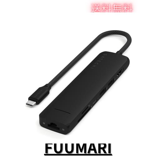 Satechi 8 in 1 USB C ハブ マルチポートアダプター V2, 4K HDMI, 115W