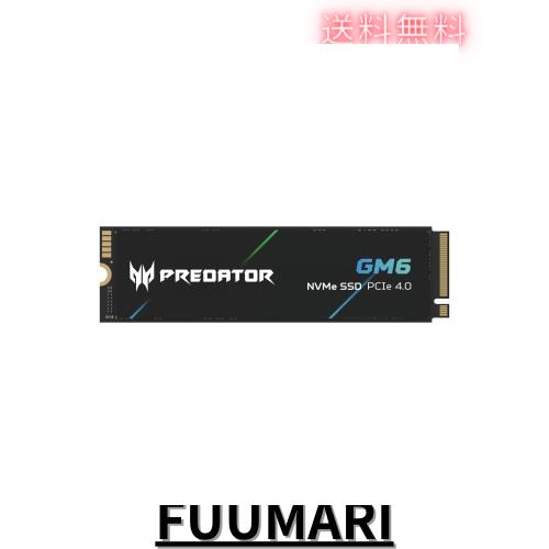 内蔵型SSD m.2SSD PREDATOR GM6 2TB Amazon | Acer Predator M.2 SSD 2TB GM6 NVMe2.0 2280 PCIe Gen4×4 超