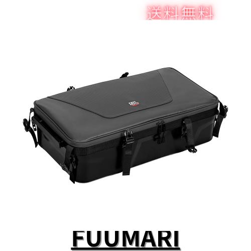KEMIMOTO バイク シートバッグ 土台式 上部積載可能 35L ツーリングバッグ 一体成型 耐久性 大開口荷室 型崩れ防止 防水機能 ツーリング