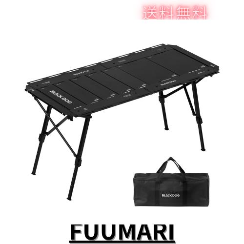 【公式】BLACKDOG 百式 IGT キャンプテーブル 折り畳み 4.5ユニット igt規格パネル天板 高さ41〜62cm調節可能 アルミ材質 収納袋付き