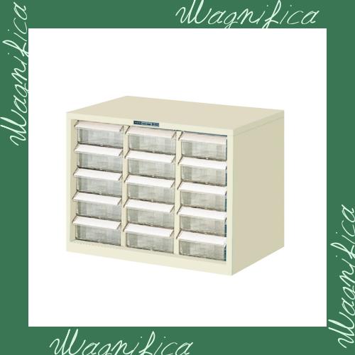 ホーザン(HOZAN) パーツキャビネット 部品ケース 引出しストッパー付 引出し15個 見出しカード、転倒防止用金具付 B-402の通販は