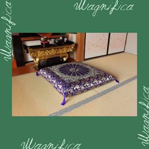 イケヒコ い草 お仏前 仏壇 日本製 三千院 リバーシブル御前座布団 約68×70cm #3118719