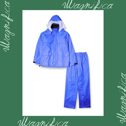 [カジメイク] 作業用レインスーツ 上下組 総裏メッシュ 匠レインスーツ ブルー 3Lの通販は 6,256円