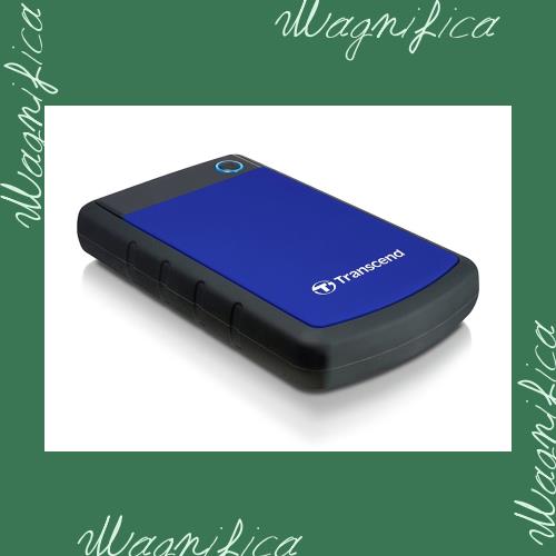 トランセンド TS2TSJ25H3B 外付け ポータブルHDD 耐衝撃 2TB USB3.1 Gen1 ネイビーブルー ハードディスク TS2TSJ25H3B | トランセンド 携帯用ハードディスク 外付け 2 TB USB