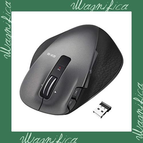 エレコム マウス ワイヤレス (レシーバー付属) Mサイズ 8ボタン レーザー 握りの極み ブラック M-XGM20DLBKの通販は 23,572円