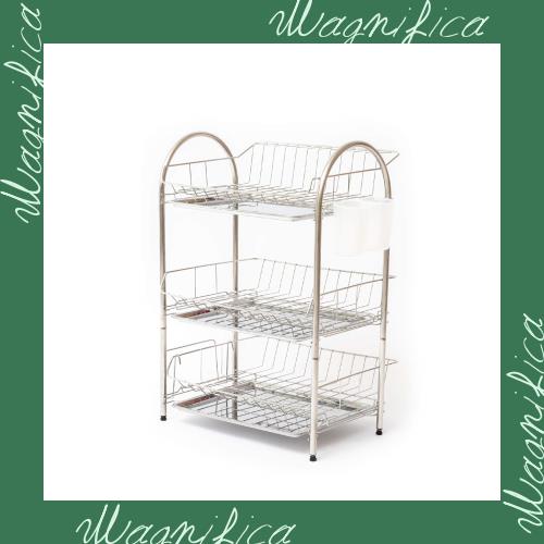 コーナンオリジナル ステン3段水切りラック KHM05-8265 サイズ（約）：幅40×奥行30×58ｃｍの通販は 5,981円