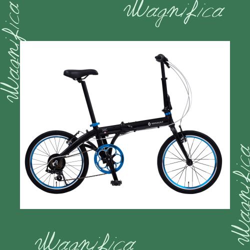 ルノー LIGHT10 AL-FDB207 20インチ 折りたたみ自転車 BLACK