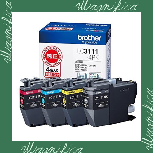 ブラザー工業 （まとめ買い） ブラザー インクカートリッジ お徳用4色パック LC3111-4PK 【×3】の通販はau PAY マーケット ...
