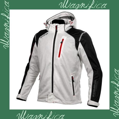 [KOMINE] バイク用 プロテクトフルメッシュパーカ JK-135 1212 春夏向け CE規格レベル2 メッシュ素材 プロテクター 07-135 メンズ Silver