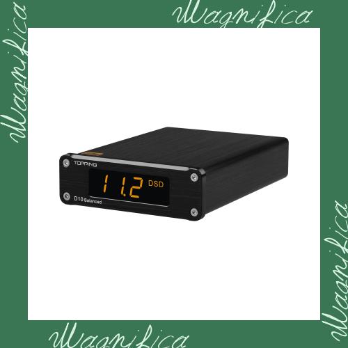 TOPPING D10 Balanced USB DAC ES9038Q2M DAC XU208 PCM384kHz DSD256 アナログデジタル出力 デコーダー (ブラック)の通販は