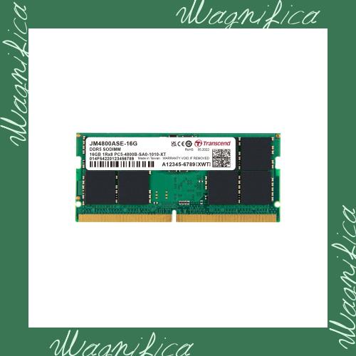トランセンドジャパン ノートPC用メモリ PC5-38400(DDR5 4800) 16GB 1.1V 262pin SO-DIMM 1Rx8 (2Gx8)x8 CL40 無期限保証 JM4800ASE-16Gの通販は 8,265円