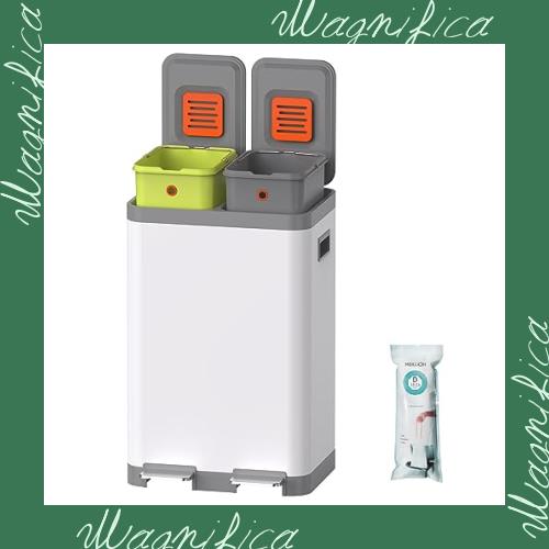 フタ付きゴミ箱 分別 2段 おしゃれ ごみ箱 ステンレス ゴミ箱 ペダル式 フタ付きゴミ箱 分別 2段 おしゃれ ごみ箱 ステンレス ゴミ箱 ペダル式