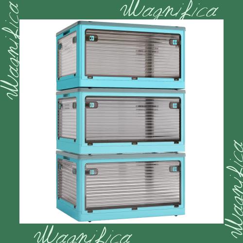 X XUNTAO【収納ボックス 折りたたみ】蓋付き 積み重ね 全方向から取り出せる 3個セット 収納ケース 衣類 布団 おもちゃ 小物 収納 折り畳の通販は