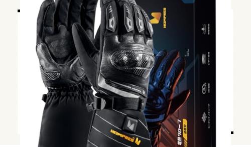 Hompres 瞬足発熱 電熱グローブ カーボンナノチューブ内蔵 バイク グローブ 4段階温度調節 給電方法選べる 滑り止めレザー タッチパネルの通販は