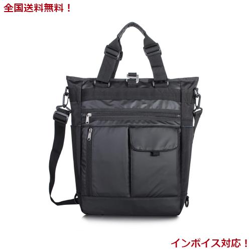 [HIKKER-LINK] トートバッグ リュックサック ショルダーバッグ 4WAY 大容量 A4 14インチPC 収納 撥水 通勤 通学 ビジネス メンズ レディの通販は