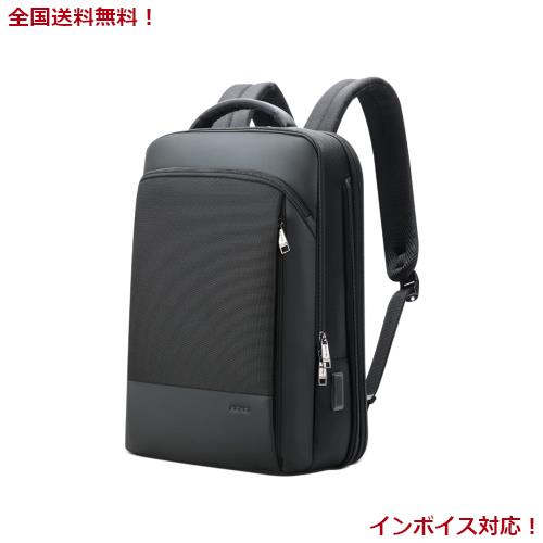 [BOPAI] リュックサックメンズ 盗難防止 デーバッグ usb充電ポート旅行リュック 23L大容量 ビジネスリュック 2WAY 通勤 防水リュック 容の通販は