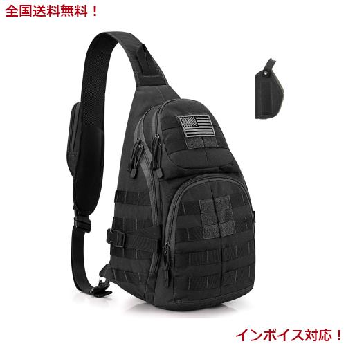 [G4Free] スリングバッグ ボディバッグ ワンショルダーバッグ 斜め掛け 大容量 耐久性 防水性 通気性 ピストン・ホルスター付き 旅行 通の通販は