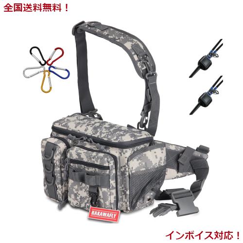 HAKAWAFLY(ハカワフライ)釣り バッグ 広口 大容量 ウエストバッグ 幅広 フィッシングバッグ 5WAY タックルバッグ 防水 ヒップバッグ 多機の通販は 5,425円