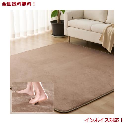 Sun Deco ラグ カーペット 低反発 ラグマット 極厚 185x185cm 2畳 オールシーズン 滑り止め付 抗菌 防臭 防ダニ 踏み心地ふわふわ 厚手 の通販は