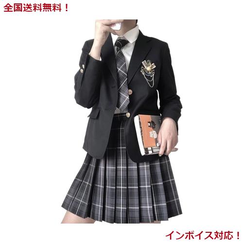 [JIURUN] 制服 セット レギュラーブレザー 衣装 軍服 森ガール ロリータ プリーツ スカート ブラウス 女装 服 ゴシック ドレス 女装 服 の通販は 5,956円