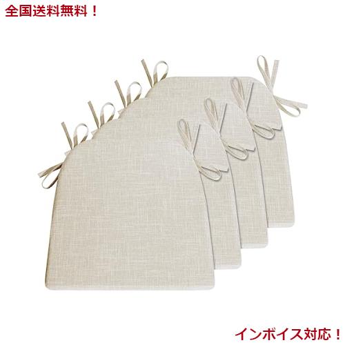 RUIXUAN 馬蹄形座布団 椅子用ひも付きクッション 滑り止め 超通気性 ダイニング チェア 食卓椅子用 低反発 高反発 いす フロア 畳 和室 の通販は 8,543円