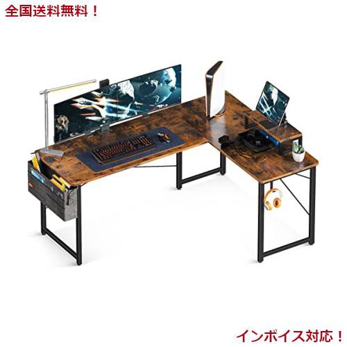 ODK l字デスク パソコンデスク 幅146 ゲーミングデスク L字型 pcデスク デスク 机 エル字デスク 左右切り替え オフィスデスク 組立簡単 の通販は