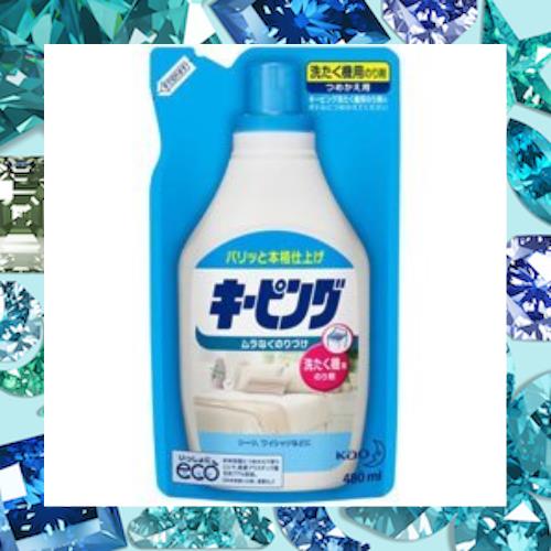 花王】洗たく機用キーピング つめかえ用 480ml ×5個セットの通販
