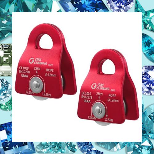 GM CLIMBING CE UIAA認証 25kN マイクロプーリー モバイル式 サイドプレート 12mmロープ適用 クライミング 登山 レスキュー DDRTクライミの通販は