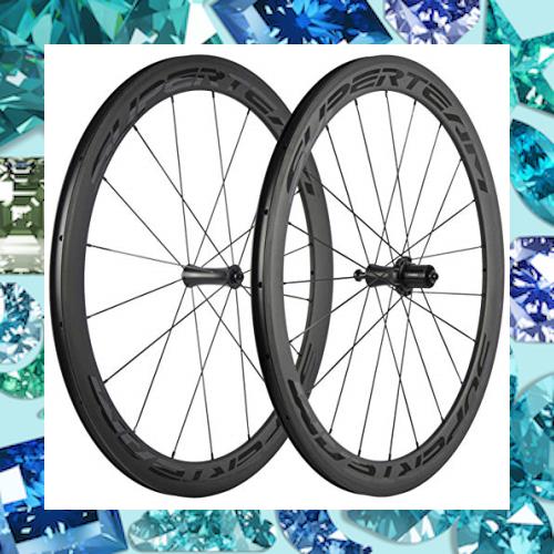 ウィンドブレーバイク SUPERTEAM 700C 50mm ロードバイク ーホイールセット 23mm クリンチャホイール R7 ハブ (透明な)の通販は