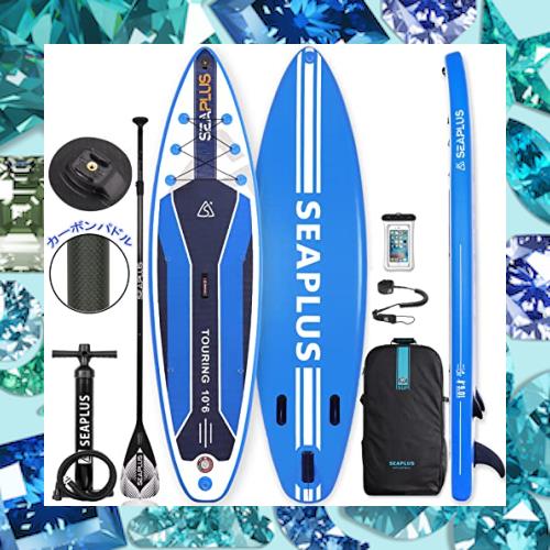 スタンドアップパドルボード SUPサップボード SEAPLUSサーフボード インフレータブ ルsupボード 釣り 長320cm 幅81cm 厚15cm L-BCカーボ