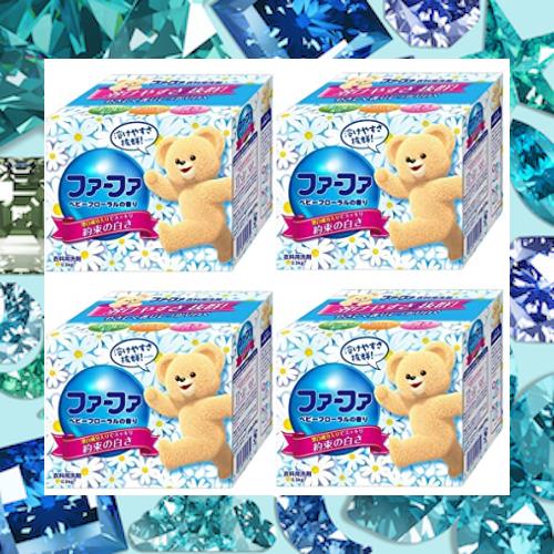 【まとめ買い】NSファーファ・ジャパン コンパクト粉末洗剤 洗濯用 ベビーフローラル 900g ×4個