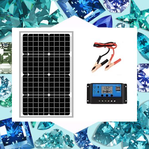 SAYA 40W ソーラーパネル 20A 12vソーラーコントローラー 太陽光モジュール