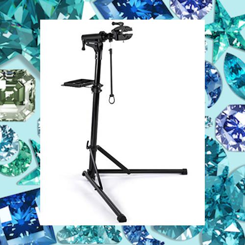 CXWXC 自転車 メンテナンススタンド 安定感 高さ調節 角度調節 ワークスタンド 折りたたみ式 工具トレー付 軽量 コンパクト 収納、持ち運