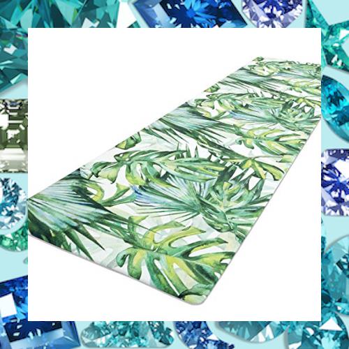 ヨコズナクリエーション 拭けるキッチンマット ビニール製 抗菌防臭 防カビ 防炎 (ジャングル, 約45×240cm)の通販は 5,160円