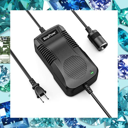RoyPow AC-DC 変換アダプター 12V 15A 180W (最大 200W) シガーライターコンバーター はほぼ全ての車載電気製品に適用の通販は 5,249円