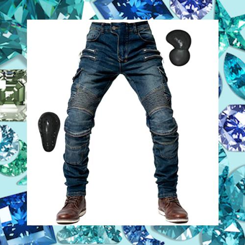 [RENHE] メンズバイクパンツ ライディングパンツ プロテクター ライダースパンツ バイク用ジーンズ 耐磨 バイクズボン ツーリングパンツ の通販は 7,650円