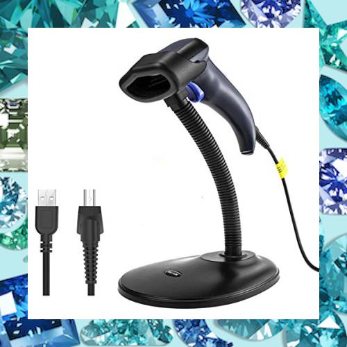 NETUM 2次元バーコードリーダー 手持 USBケーブル付き 設定不要 高速読み取り軽量 1D 2D QR 有線 バーコードスキャナー コンピュータ・PCの通販は 8,699円