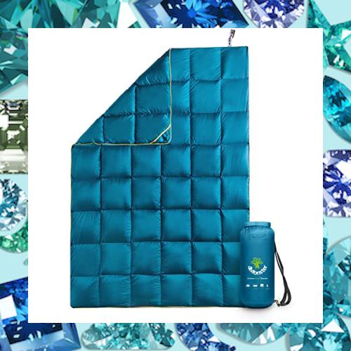 4Monster ダウン ブランケット マルチブランケット 防寒 アウトドア キャンプ 旅行 軽量 防水 防風 コンパクト ひざ掛け 肩掛け 掛け布団