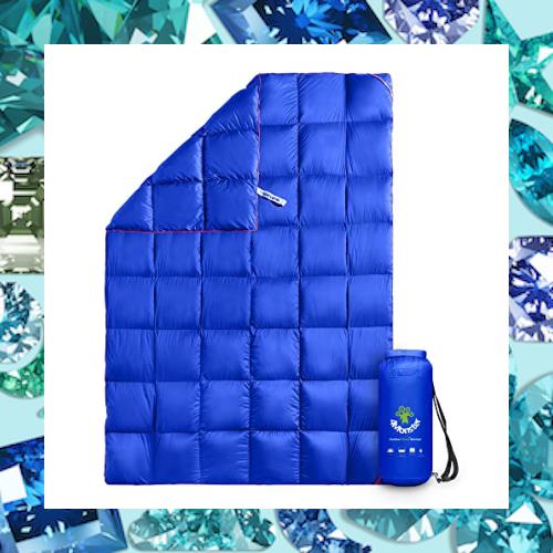 4Monster ダウン ブランケット マルチブランケット 防寒 アウトドア キャンプ 旅行 軽量 防水 防風 コンパクト ひざ掛け 肩掛け 掛け布団